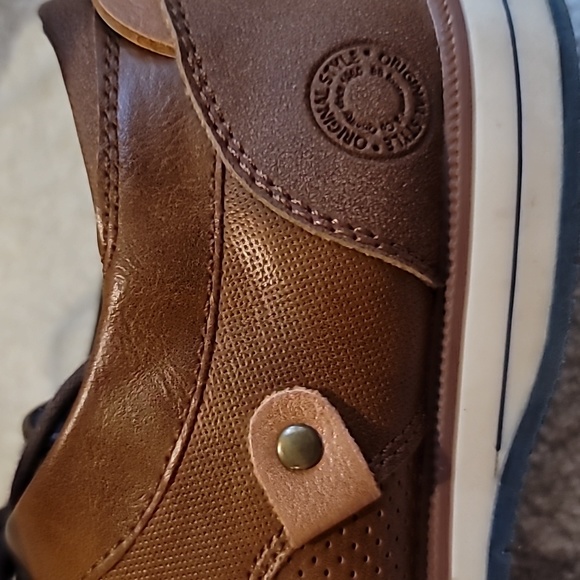 Bulldozer B-52 Oxford vegan materials Cognac color sz 7 - Picture 6 of 10